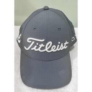 Titleist Mesh SnapBack PRO V1 FJ Golf Hat Cap Gray